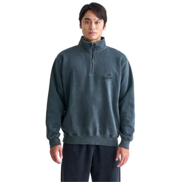 クイックシルバー(Quiksilver)PALM SCRIPT ハーフジップスウェット 24FWQZP244061BLK(Me…