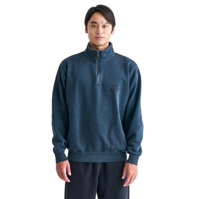クイックシルバー(Quiksilver)PALM SCRIPT ハーフジップスウェット 24FWQZP244061NVY(Me…