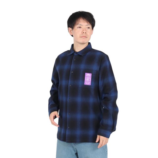 ルーカ(RVCA)GLOBAL COMESTIC SHIRTS 長袖シャツ BE042111 BLU(Men’s)の通販は