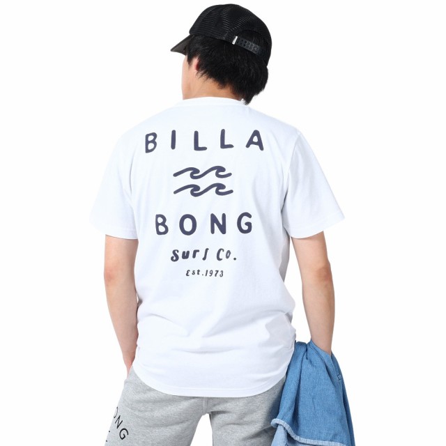 ビラボン(BILLABONG)半袖 Tシャツ メンズ CLEAN LOGO BD011204 WHT