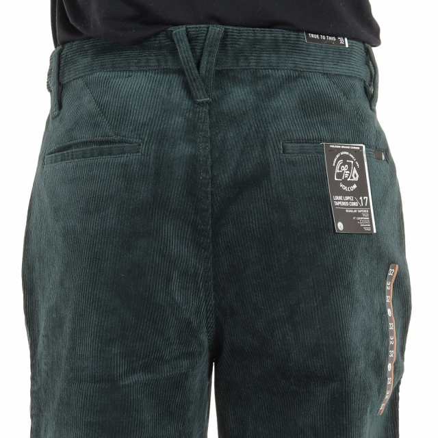 Volcom Louie Lopez Tapered Corduroy Cedar Green Pants, 34