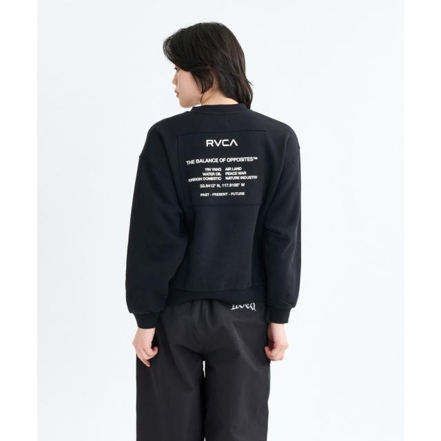 ルーカ(RVCA)MATCH クルーネックトップス BF044004 BLK(Lady’s)_1