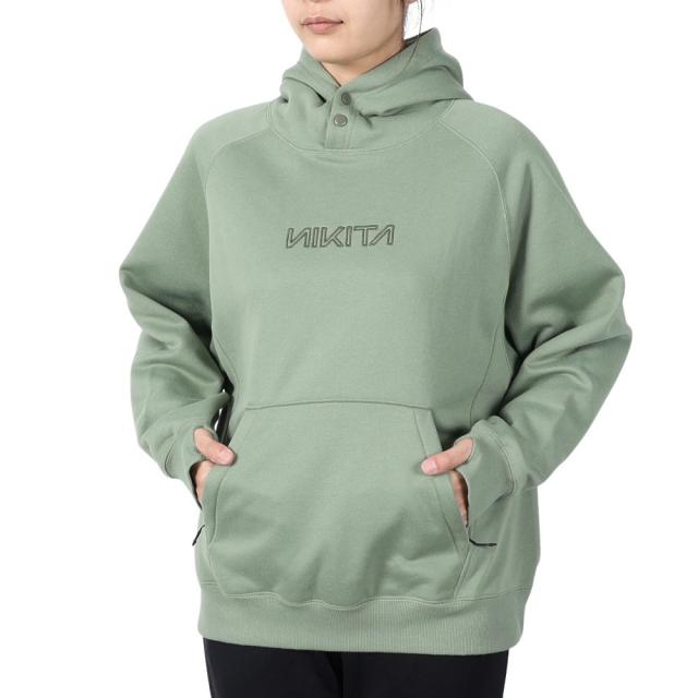 ニキータ(NIKITA)EMBROIDERY LOGO フーディ NCFF242002-OLV(Lady’s)