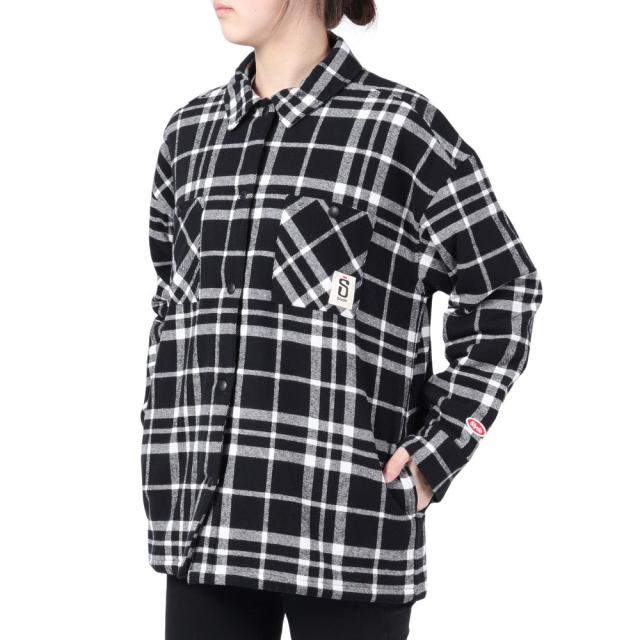 スライド(SLYDE)先染めチェックネル×キルティングシャツ SL2022AWLAPP011BLK(Lady’s)の通販は