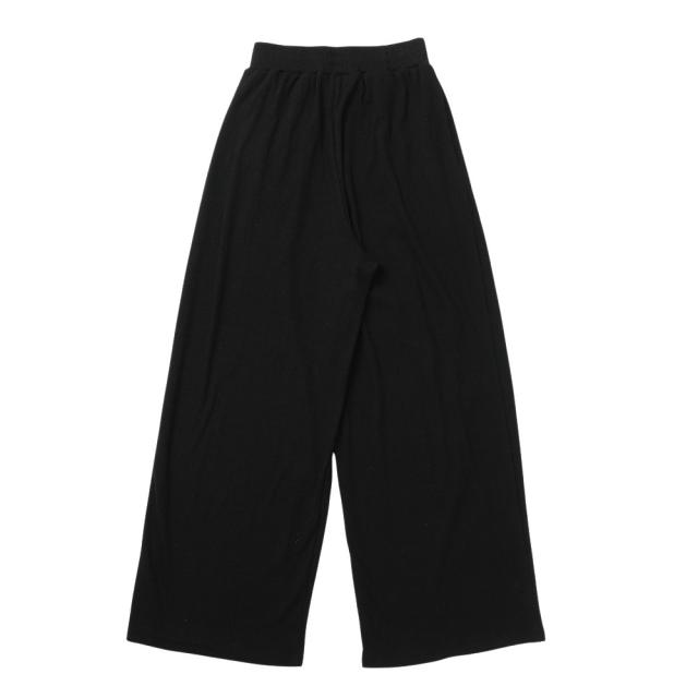 【ポイント5％！5/3 21:00〜22:59限定】ハーレー(HURLEY)リブ ワイド パンツ WCPT261026-BLK(Lady’s)_1
