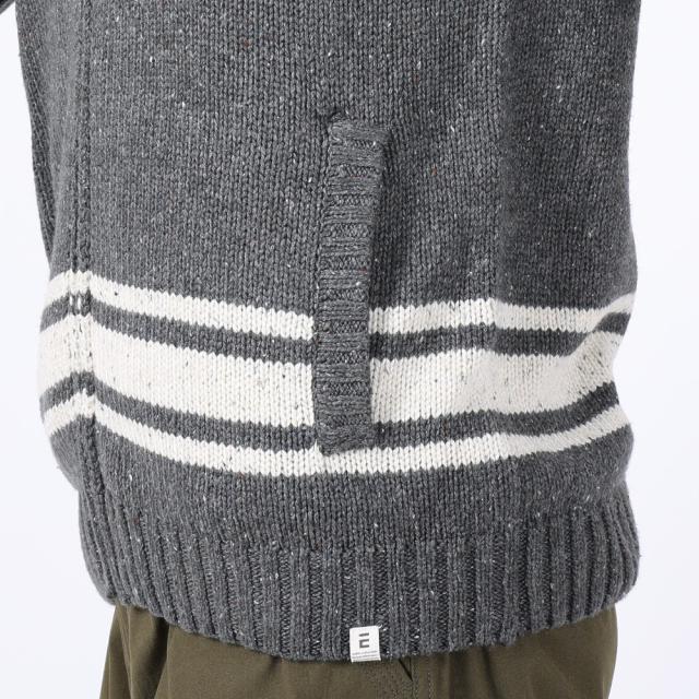 エルケクス(ELKEX)ニットジッパーカーディガン EKM3FA0007 CGRY(Men's
