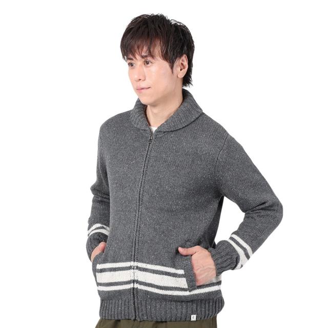 エルケクス(ELKEX)ニットジッパーカーディガン EKM3FA0007 CGRY(Men’s)