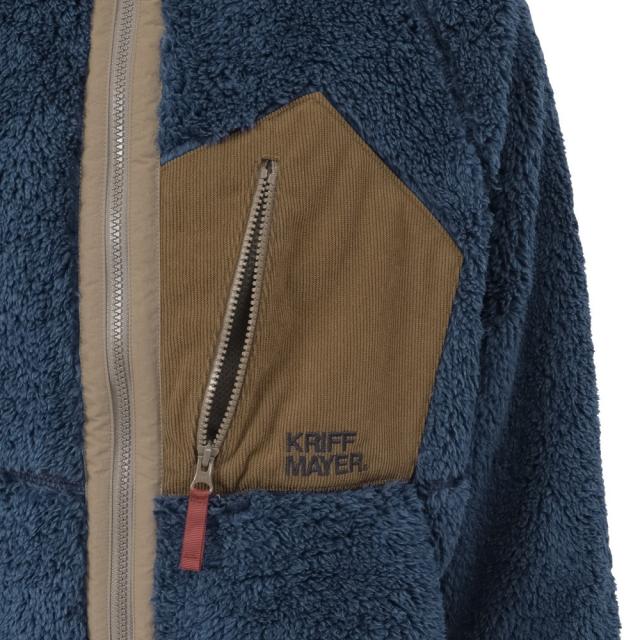 クリフメイヤー(KRIFF MAYER)シャギーボアジャケット 2514400:79:NAVY(Men’s)