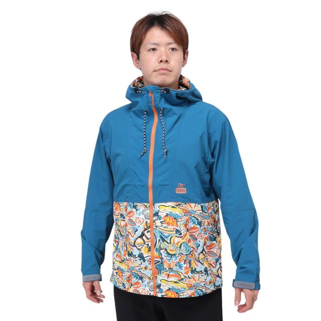 チャムス(CHUMS)軽量 ストレッチ アウター ジャケット キャンプフィールドフーディ CH04-1338-Z308 ブルー…