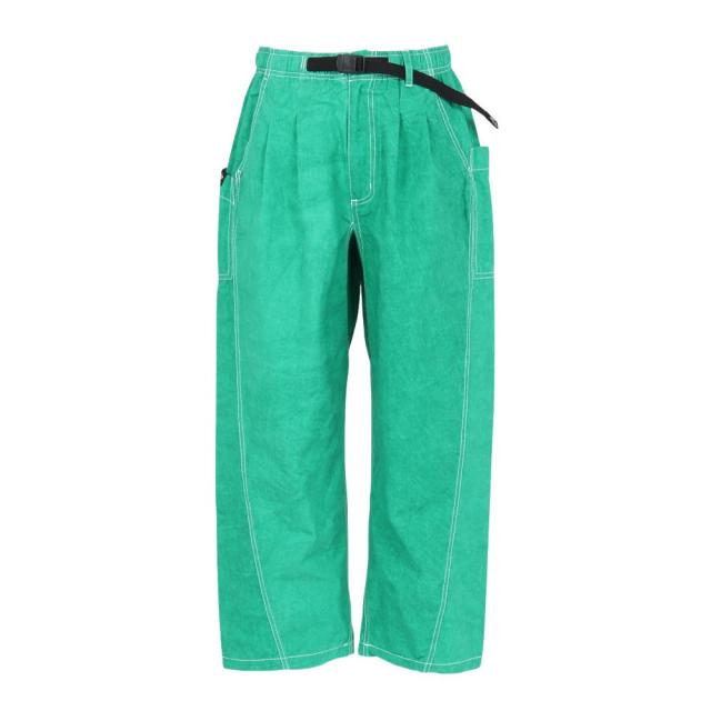 ゴースローキャラバン(GOSLOWCARAVAN)ムラ染ツイルカーブパンツ 366119 GRN(Men’s)