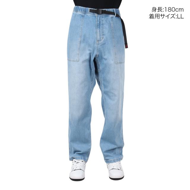 【ポイント5％！5/3 21:00〜22:59限定】グラミチ(Gramicci)ストレッチデニムルーズテーパードリッジパンツ G5SU-P083-MEDIUM USED(Men’…_1
