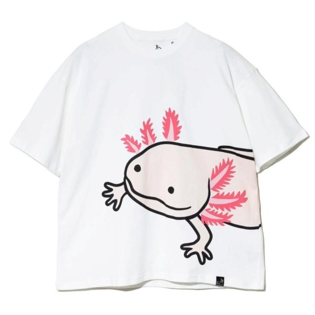 ゴースローキャラバン(GOSLOWCARAVAN)ウーパールーパーゆったりTシャツ 341916 WHT(Men’s)
