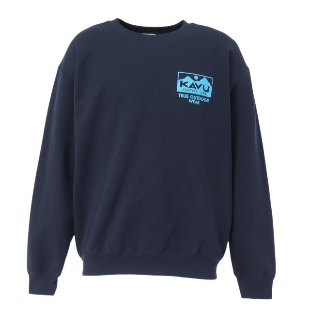 カブー(KAVU)トゥルーロゴスウェット トレーナー 19822333 ネイビー(Men’s)
