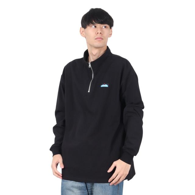 KAVU(KAVU)ハーフジップ ヘビーウェイト ロングスリーブTシャツ 19823021(Men’s)