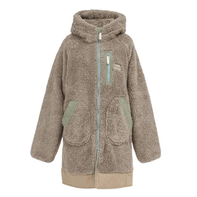 クリフメイヤー(KRIFF MAYER)シャギーボアロングフード ジャケット W2514409:15:GRAY(Lady’s)