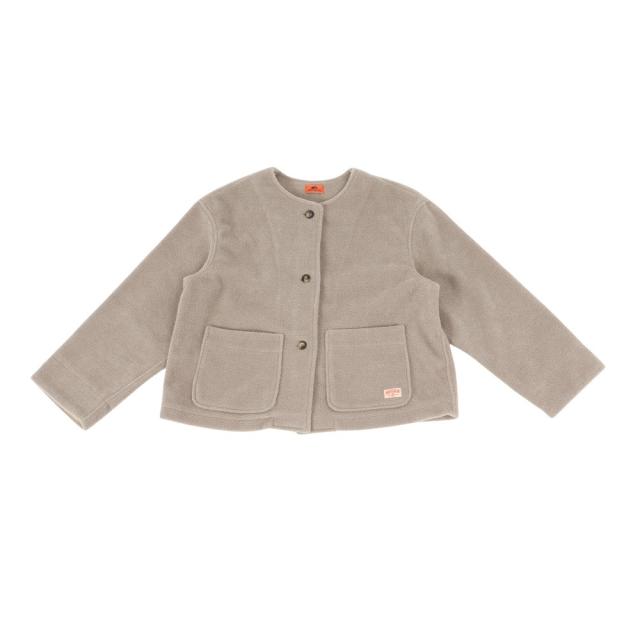 クリフメイヤー(KRIFF MAYER)パイルフリースノーカラージャケット W2525121:26:GREIGE(Lady’s)