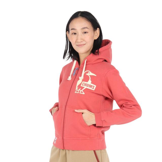 チャムス(CHUMS)Booby ロゴジップパーカー CH10-1420-R129(Lady’s)