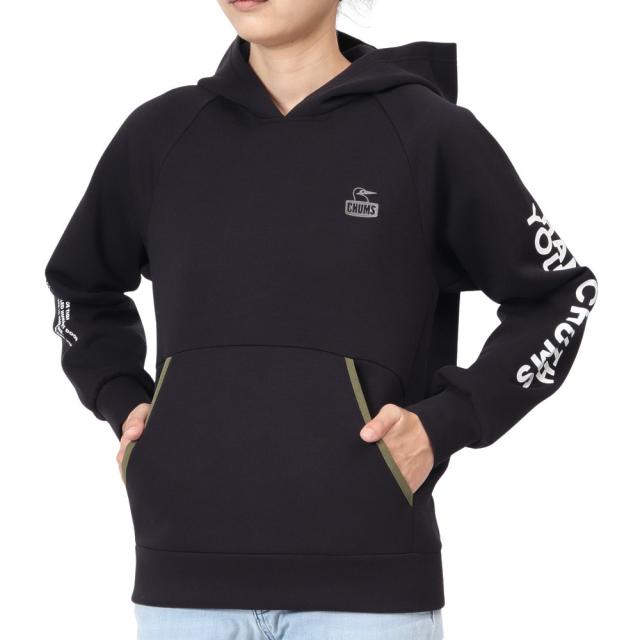 チャムス(CHUMS)スウェット パーカー LB チャムリースポーツ パーカー CH10-1483-K001 ブラック プルオ…
