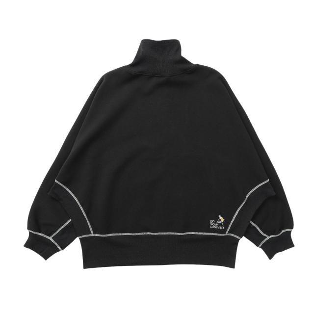 ゴースローキャラバン(GOSLOWCARAVAN)ダンボールニット ドルマントラックジャケット 360202 BLK(Lady…_1