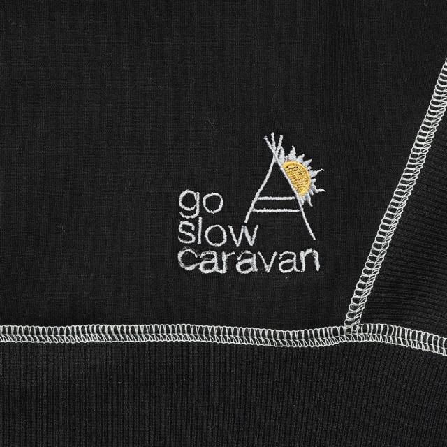 ゴースローキャラバン(GOSLOWCARAVAN)ダンボールニット ドルマントラックジャケット 360202 BLK(Lady…_9