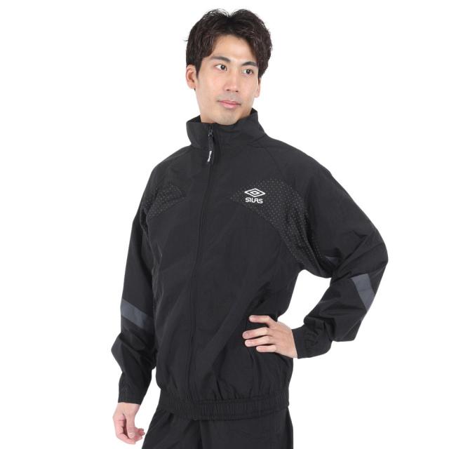 【ポイント5％！ 8/13 21:00〜22:59限定】サイラス(SILAS)SILAS×UMBRO トラックジャケット 110241021004-BLACK(Men’s)