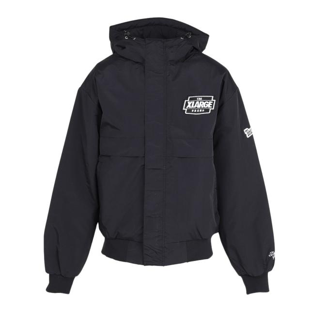 エクストララージ(XLARGE)ナイロン パファー ジャケット 101253021010-BLACK(Men’s、Lady’s)