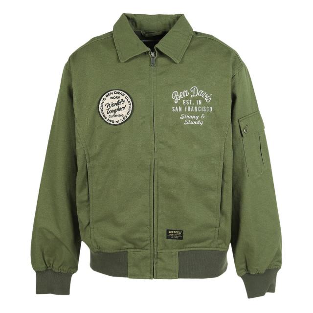 ベンデイビス(BEN DAVIS)バック刺繍 ダックジャケット 25780003-KHA(Men’s)