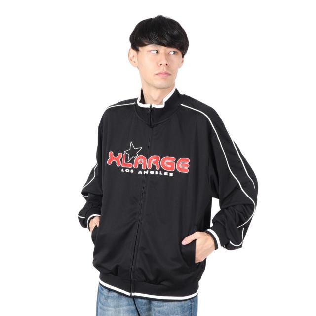 エクストララージ(XLARGE)EMBROIDERED ロゴ パイピング トラックジャケット 101243021003-BLA…