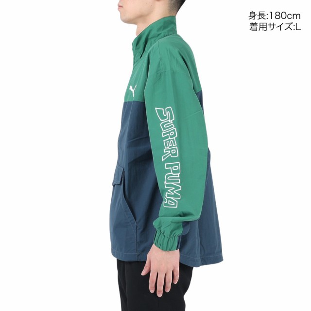 プーマ(PUMA)SUPER PUMA ウーブンジャケット 674791 37 GRN プーマ(PUMA)SUPER PUMA ウーブンジャケット 674791 37 GRN