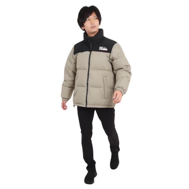 FIRST DOWN◇ダウンジャケット/M/ポリエステル/KHK/193-1516