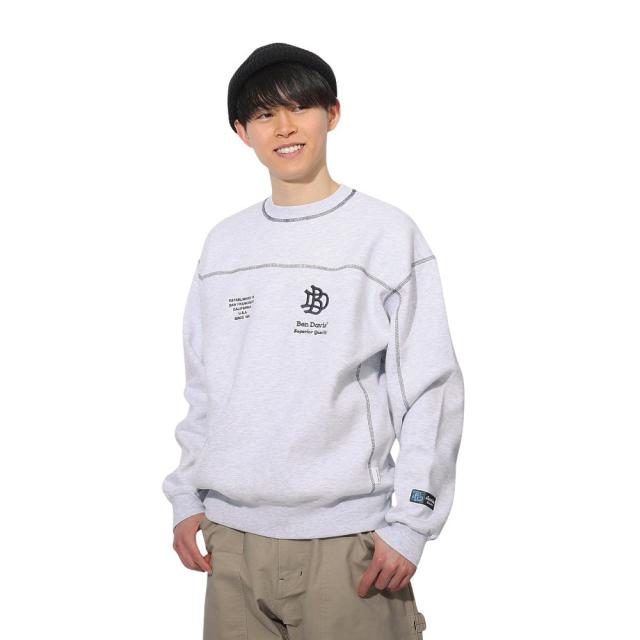ベンデイビス(BEN DAVIS)ステッチ配色トレーナー 24780060-OWHT(Men’s)