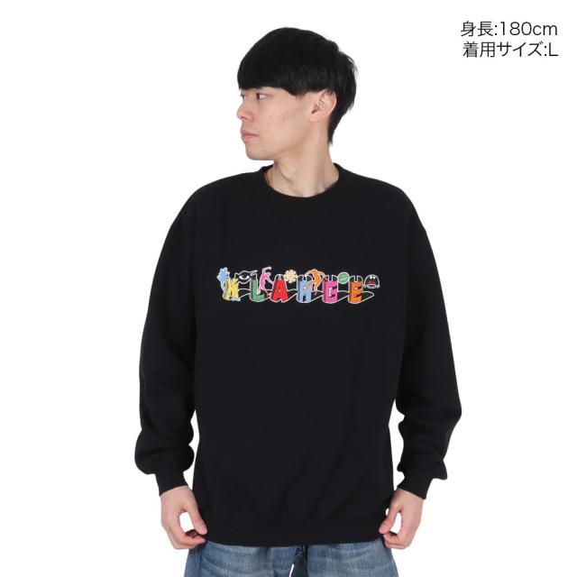 エクストララージ(XLARGE)ODD MOTIFS クルーネック スウェットシャツ 101244012002-BLACK(M…_1