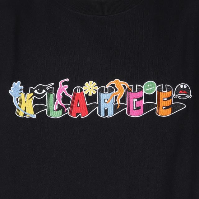 エクストララージ(XLARGE)ODD MOTIFS クルーネック スウェットシャツ 101244012002-BLACK(M…_8