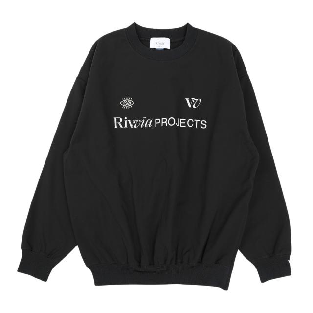 リヴィアプロジェクツ(Rivvia Projects)ゲーミング クルーネック フリース RVFW2501-BLK(Men’s)