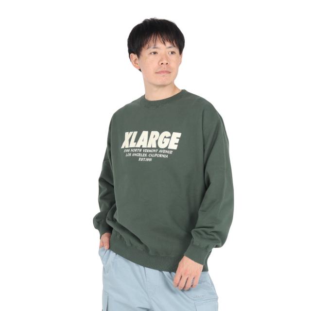 エクストララージ(XLARGE)CHENILLE ロゴ クルーネック スウェットシャツ 101243012016-GREEN(… 10,549円