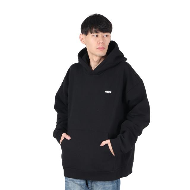 オベイ(OBEY)BOLD STAR EXTRA HEAVY フーディ 112470224BLK(Men’s)