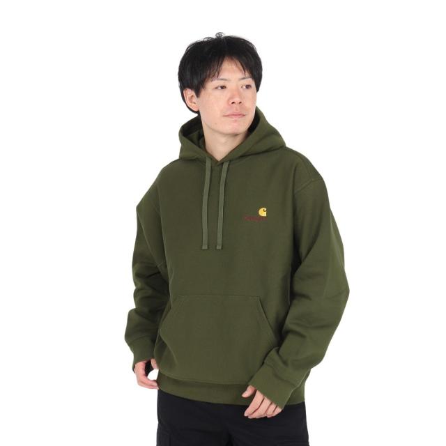 カーハート(CARHARTT)フーデッド アメリカン スクリプト スウェットシャツ I0282792BRXX24FW(Men’…