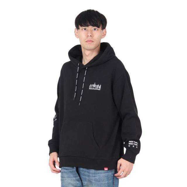 マンハッタンポーテージ(ManhattanPortage)スウェットパーカー 24FW-MP-M599 BLACK(Men’s)