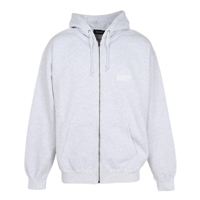 エクストララージ(XLARGE)BACKSIDE OG ジップアップパーカー 101254012009-ASH(Men’s)