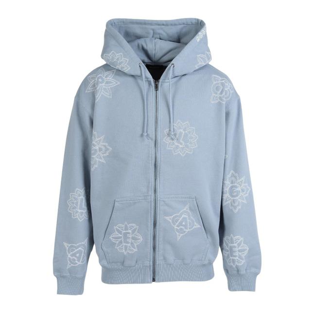 【ポイント5%!4/13 21:00〜22:59限定】エクストララージ(XLARGE)ALLOVER EMBROIDERY ジップアップフーデッド スウェットシャツ 1012540…