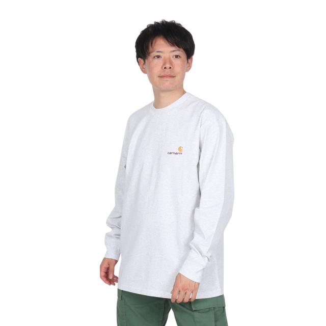 カーハート(CARHARTT)ロングスリーブ アメリカンスクリプト Tシャツ I029955482XX24FW(Men’s)