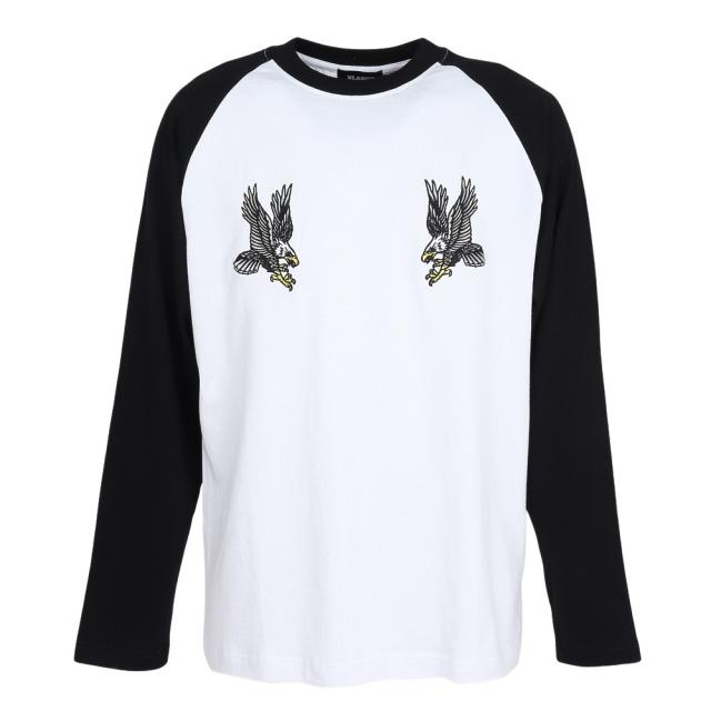 エクストララージ(XLARGE)EAGLE RAGLAN 長袖Tシャツ 101253011020-BLACK(Men’s)