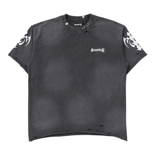 サプライヤー(SUPPLIER)Distressed Pierced Tシャツ V2 2611-08113-01600(Men…