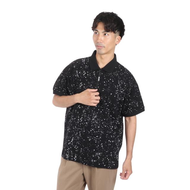 サイラス(SILAS)SPUTTERING ポロシャツ 110242014001-BLACK(Men’s)