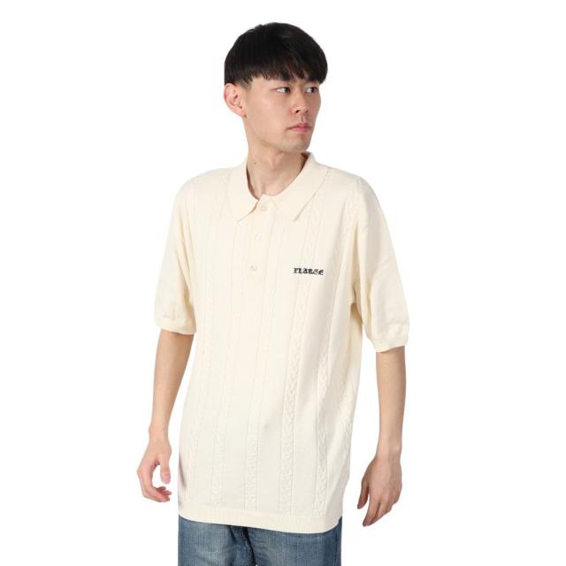 【ポイント5％！2/23 21:00〜22:59限定】エクストララージ(XLARGE)EMBROIDERED ロゴ ニットポロシャツ 101242013010-WHITE(Men’…