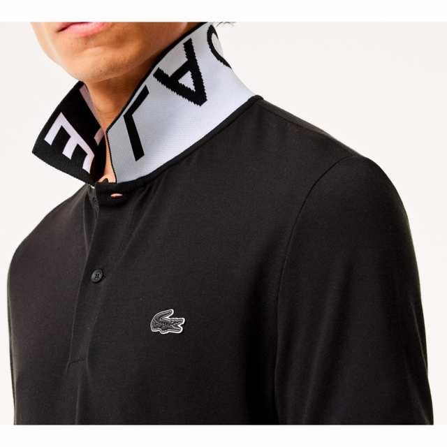 ラコステ(LACOSTE)ジャカードリブニットカラーポロシャツ PH0797