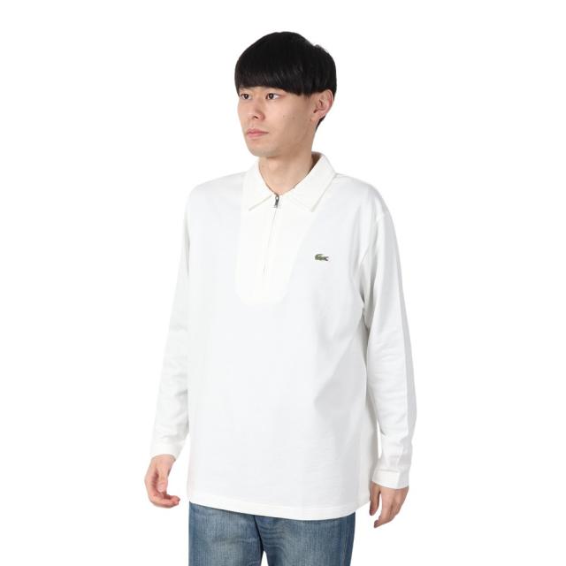 ラコステ(LACOSTE)裏パイルジップ 長袖 ポロシャツ DH9347-9970V(Men’s)
