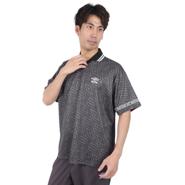 サイラス(SILAS)SILAS×UMBRO ゲームシャツ 110241014003-CHARCOAL(Men’s)