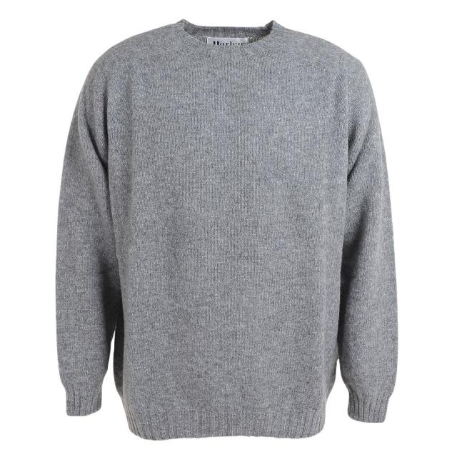 ハーレーオブスコットランド(HARLEY OF SCOTLAND)クルーネックセーター M4113/7 MdeiumGrey(…