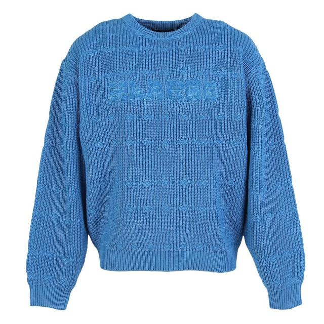 エクストララージ(XLARGE)DEFORMED CABLE クルーネックニット 101253015004-BLUE(Men’…
